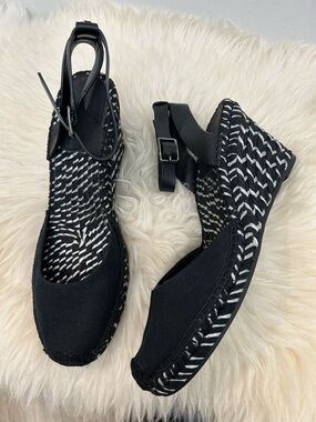 Tory Burch Woven Espadrille Wedge Sandals